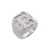 Letter E Size 10 Moissanite Ring